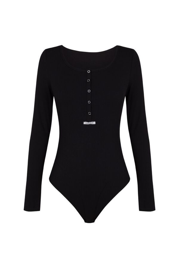 Women'secret Body manga comprida preto preto