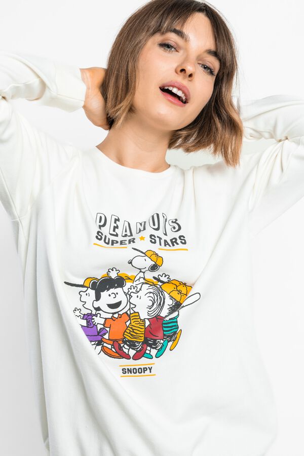 Admas Pijama comprido Peanuts bege
