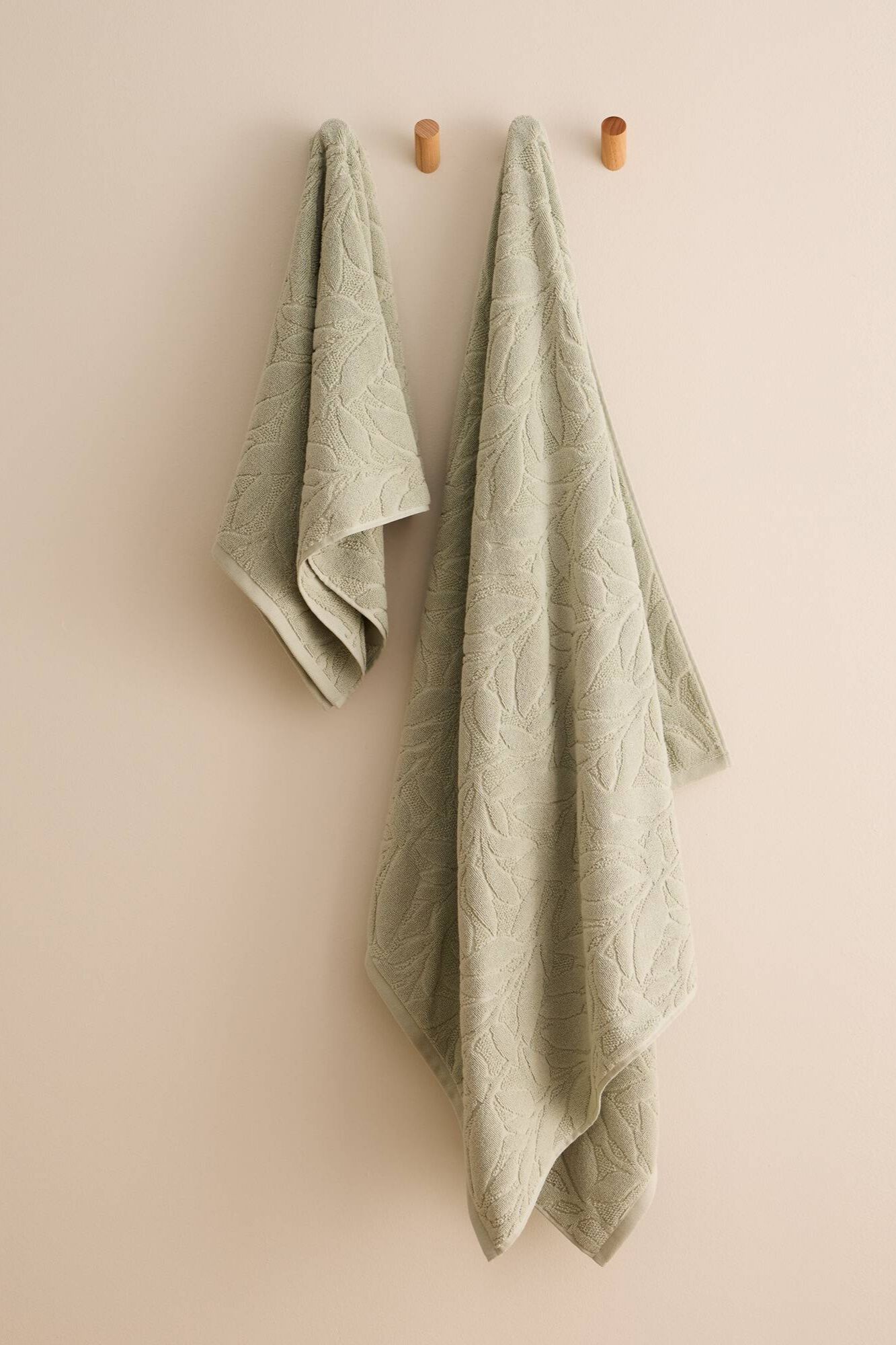 Textura Toalha turca jacquard folhas