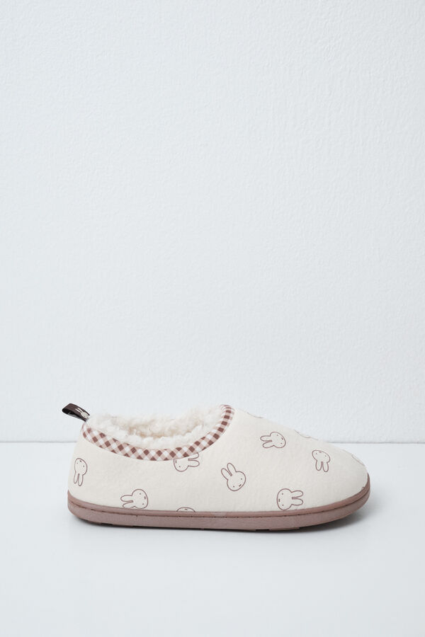 Women'secret Zapatillas casa cerradas Miffy marfil