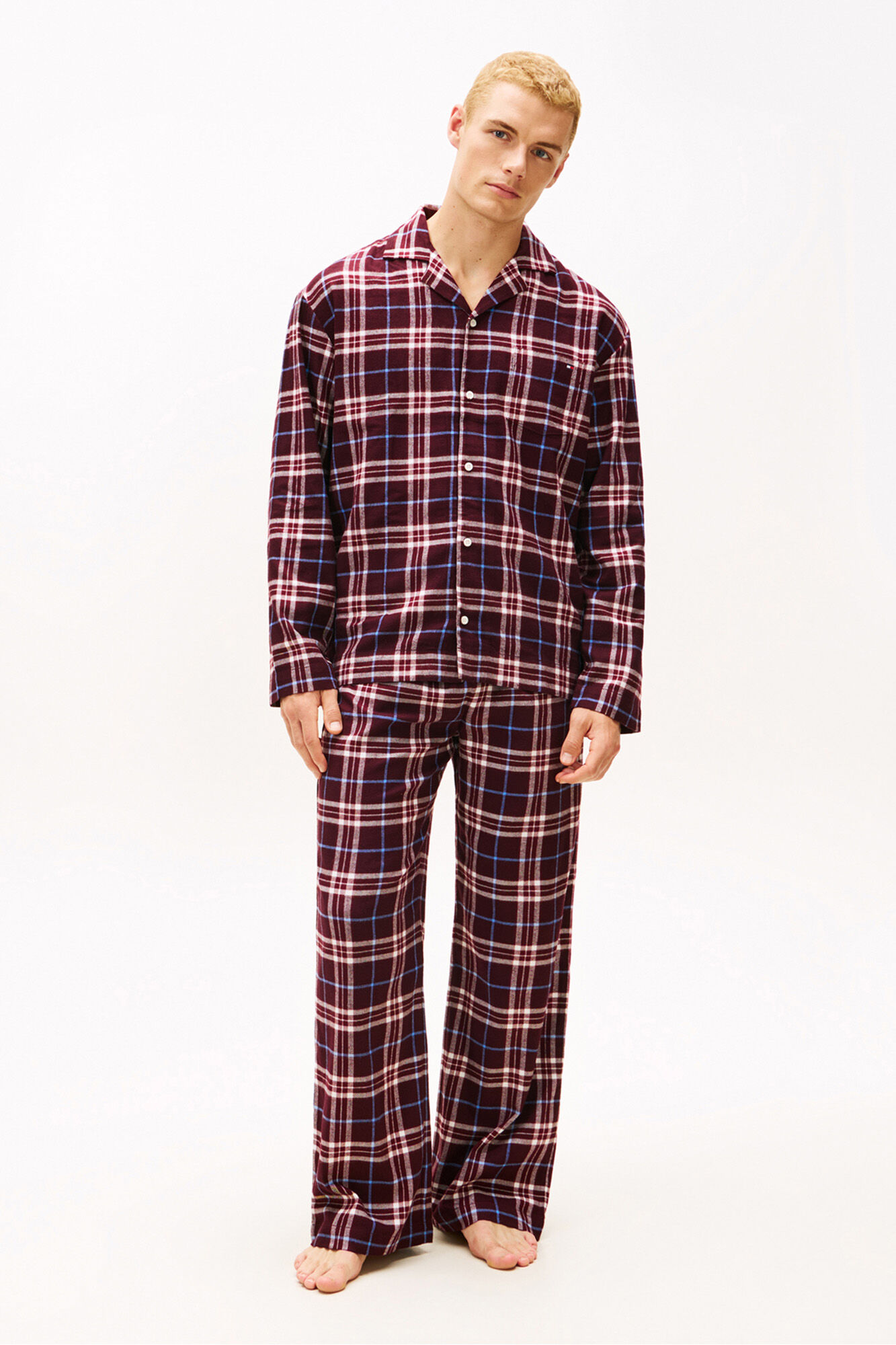 Tommy Hilfiger Pijama de flanela xadrez
