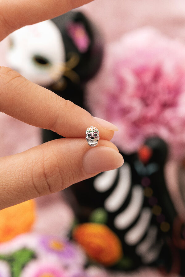 Singularu Pendiente Suelto Catrina Plata gris