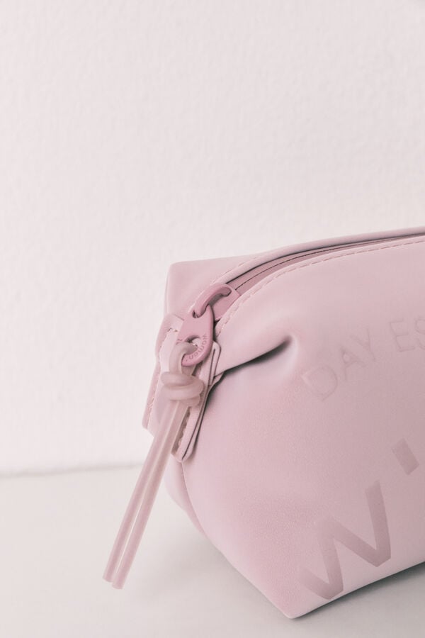 Women'secret Necessaire pequena com fecho-&eacute;clair rosa rosa