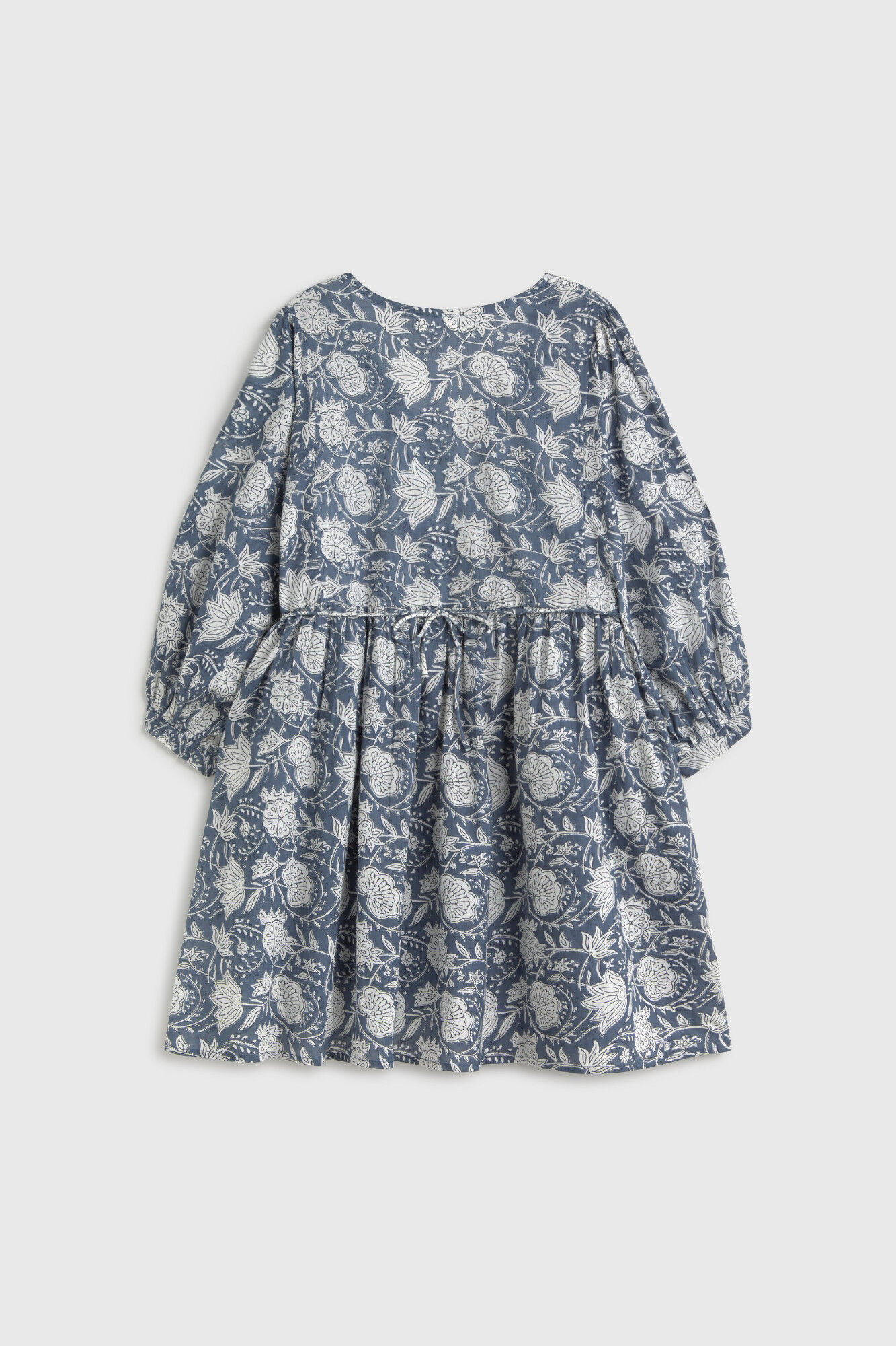 Textura T&uacute;nica em algod&atilde;o estampada curta