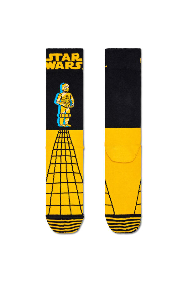 Happy Socks Meias C-3PO de Star Wars preto