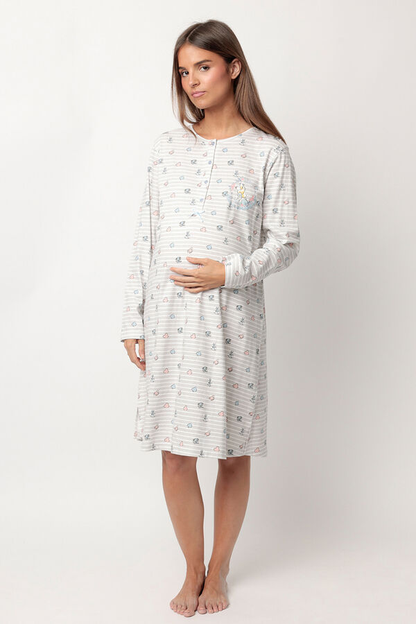 Admas Camisola de maternity Alicia B cinzento