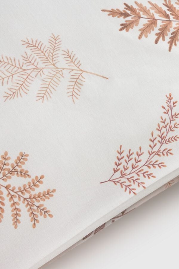Textura Fronha estampada cru