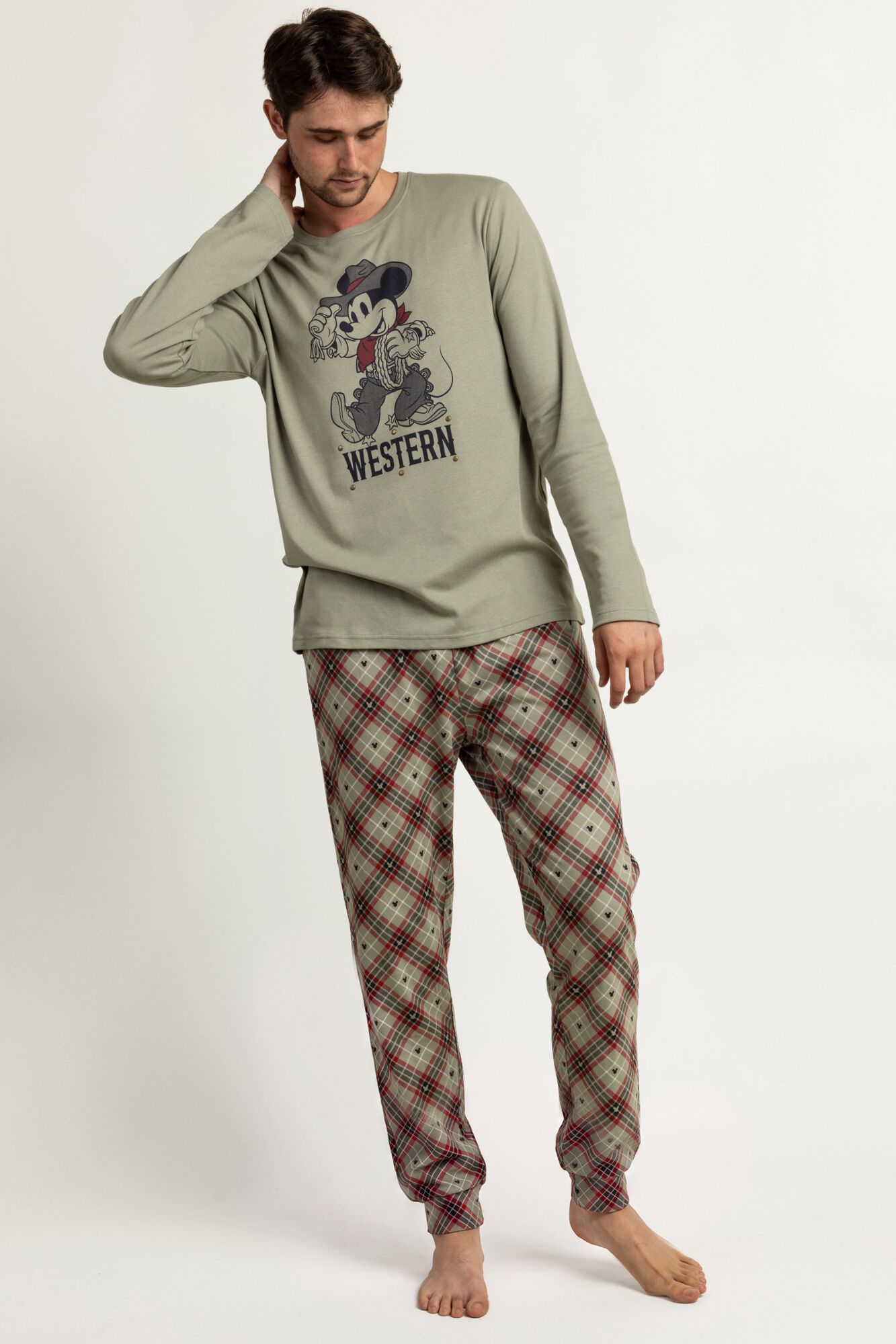 Admas Pijama comprido Western