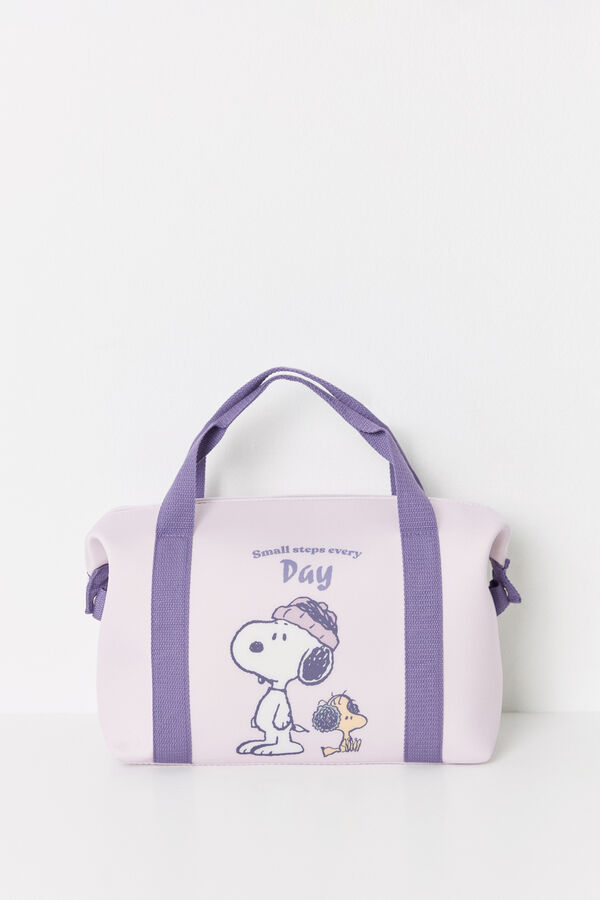 Womensecret Snoopy lilac neoprene travel bag blue