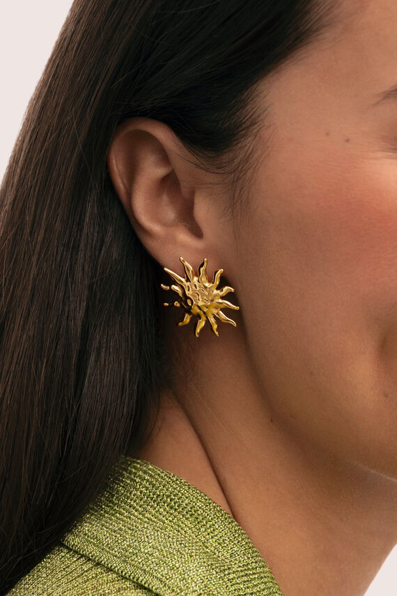 Pendientes Sunna Acero Baño Oro