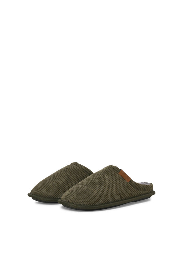 Jack & Jones Chinelos de veludo veludo verde