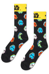 Happy Socks Meias Unissex Star Wars™ Stormtrooper preto