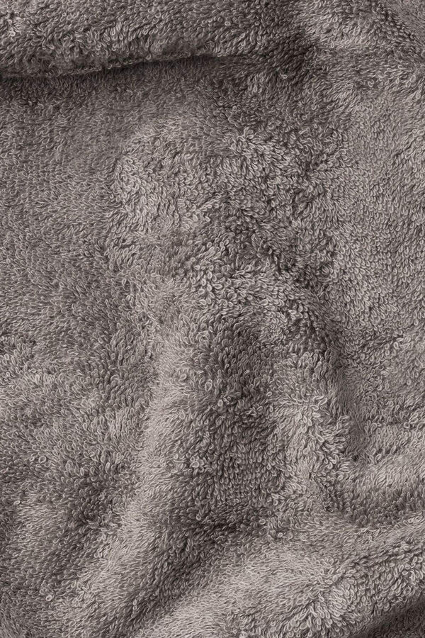 Textura Toalha banho friso algodão bambu 100 x 150 cm. cinzento