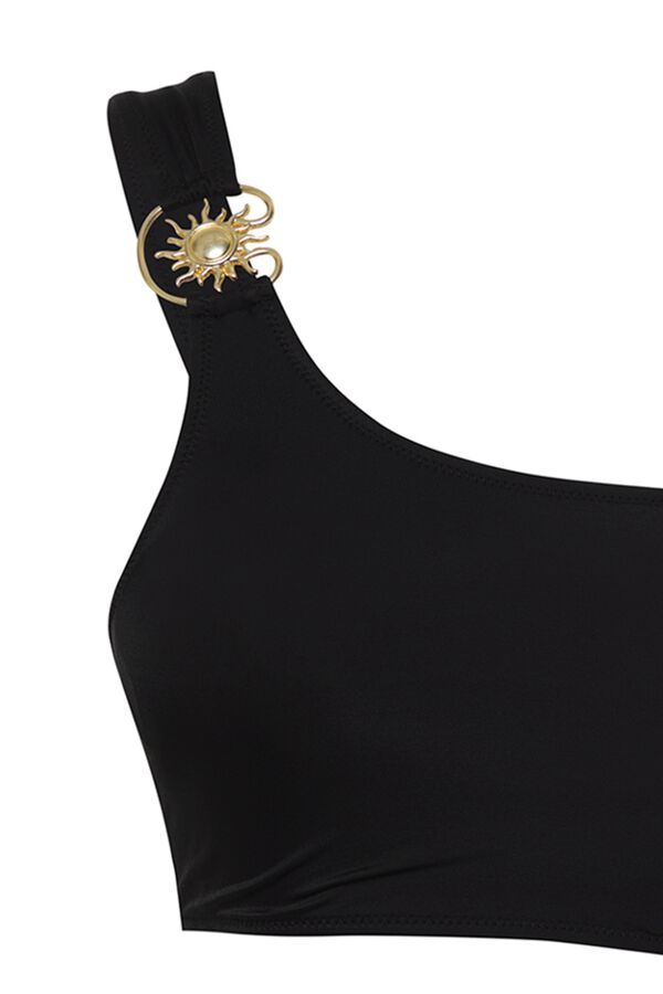 Trendyol Fato de banho triqu&iacute;ni assim&eacute;trico Soles preto