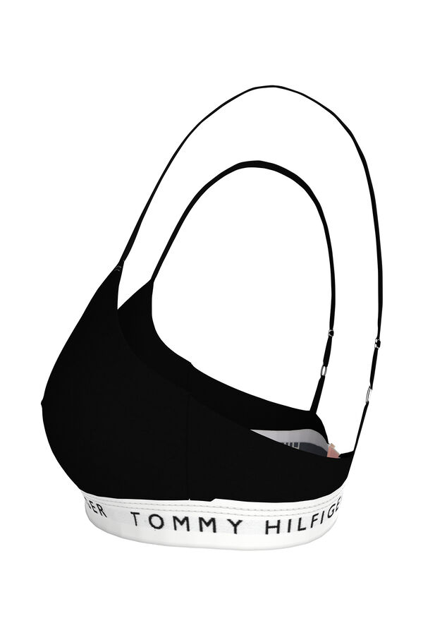 Tommy Jeans Sujetador deportivo sin aro negro