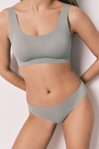 Women'secret Cuecas cl&aacute;ssicas clean cut em microfibra caqui
