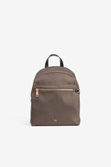 Vilanova Mochila com bolso de nylon bege
