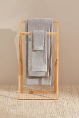 Textura Toalha duche friso algodão egípcio 70 x 140 cm. cinzento