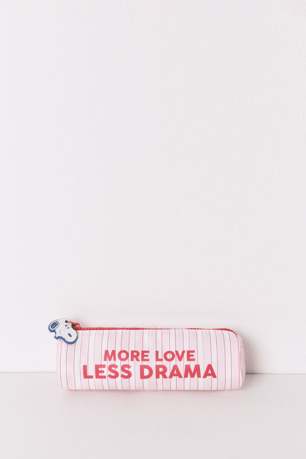 Women'secret N&eacute;cessaire pequeno acolchoado rosa Snoopy estampado