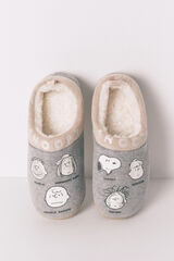 Women'secret Zapatillas casa gris Snoopy gris