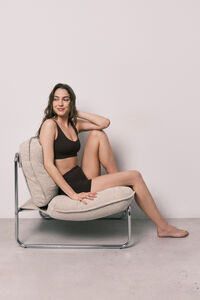 Women'secret Top liso sem costura granate