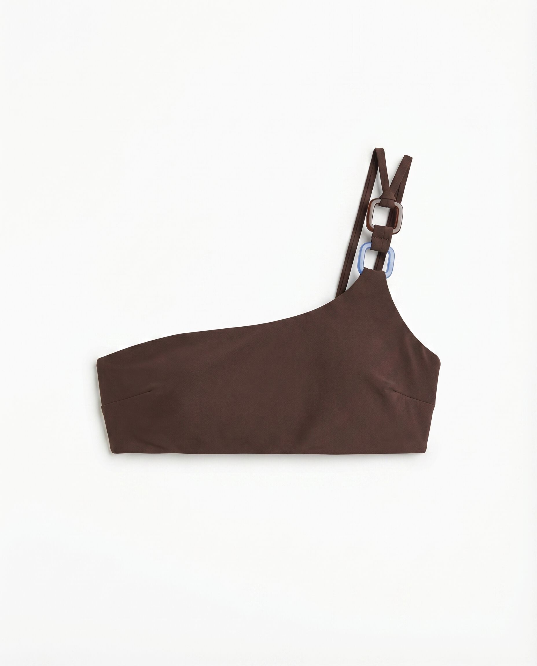 Women'secret Top biqu&iacute;ni assim&eacute;trico castanho