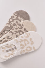 Women'secret Pacote com 3 meias de oncinha slip- on  estampado