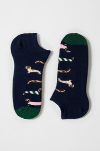 Besocks Calcetines altos Besocks de algodón orgánico color azul marino