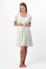 Admas Bambi drum maternity short robe brown