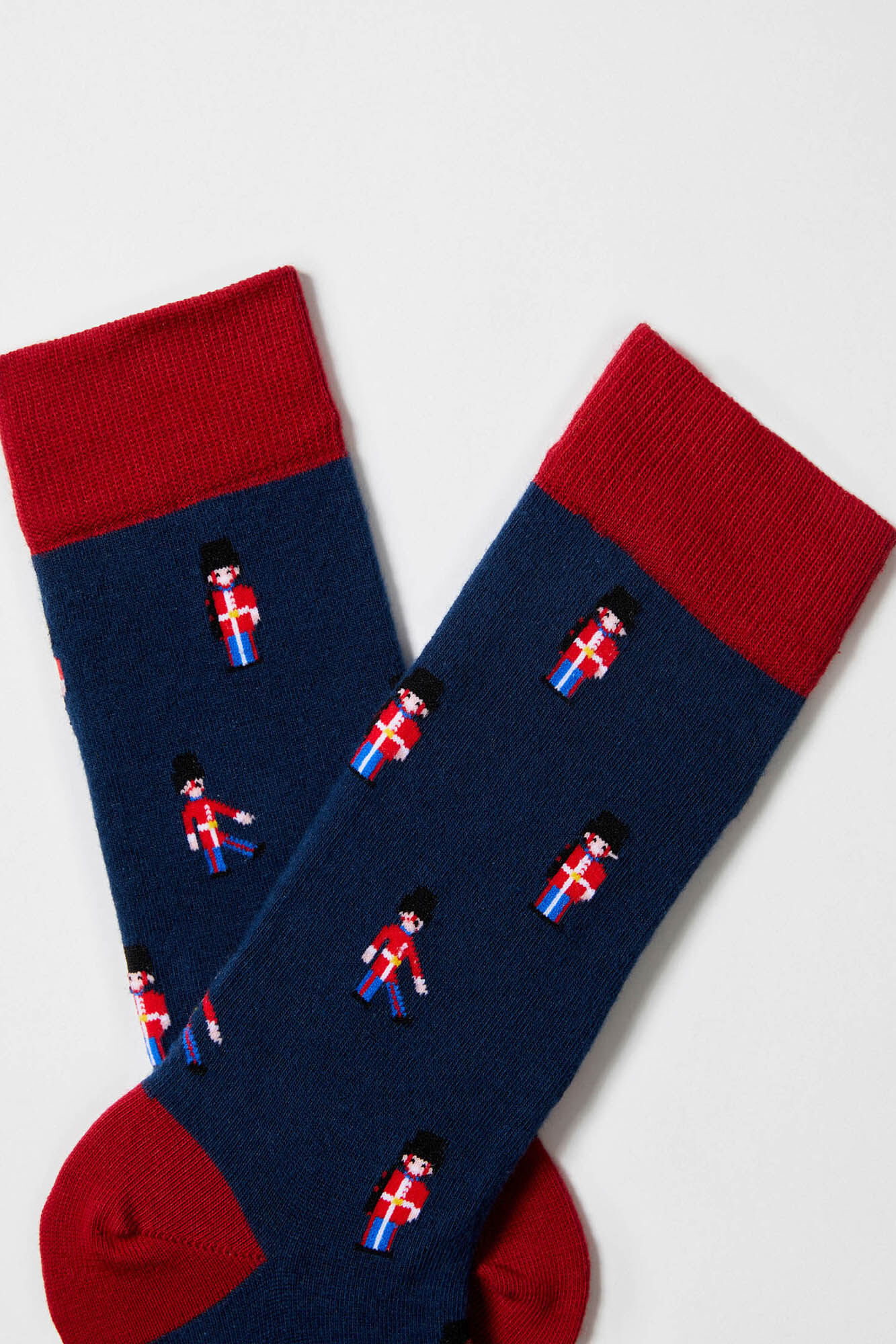 Besocks Meias Besocks de algod&atilde;o org&acirc;nico azul marinho para gatos