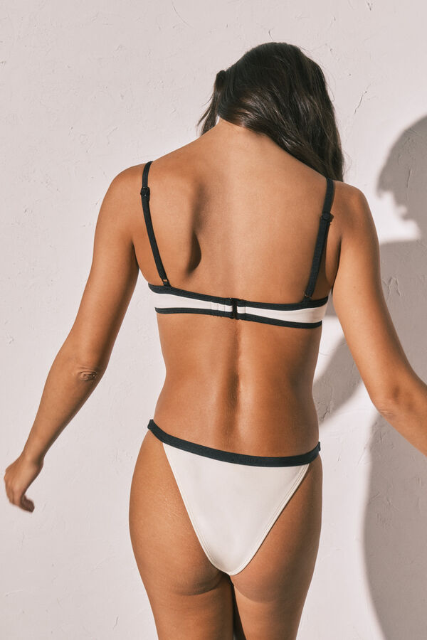 Women'secret Cuecas brasileiras com regulador brancas bege