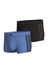 Adidas Pacote com 2 boxers elásticos Active Flex Cotton 3 Stripes azul