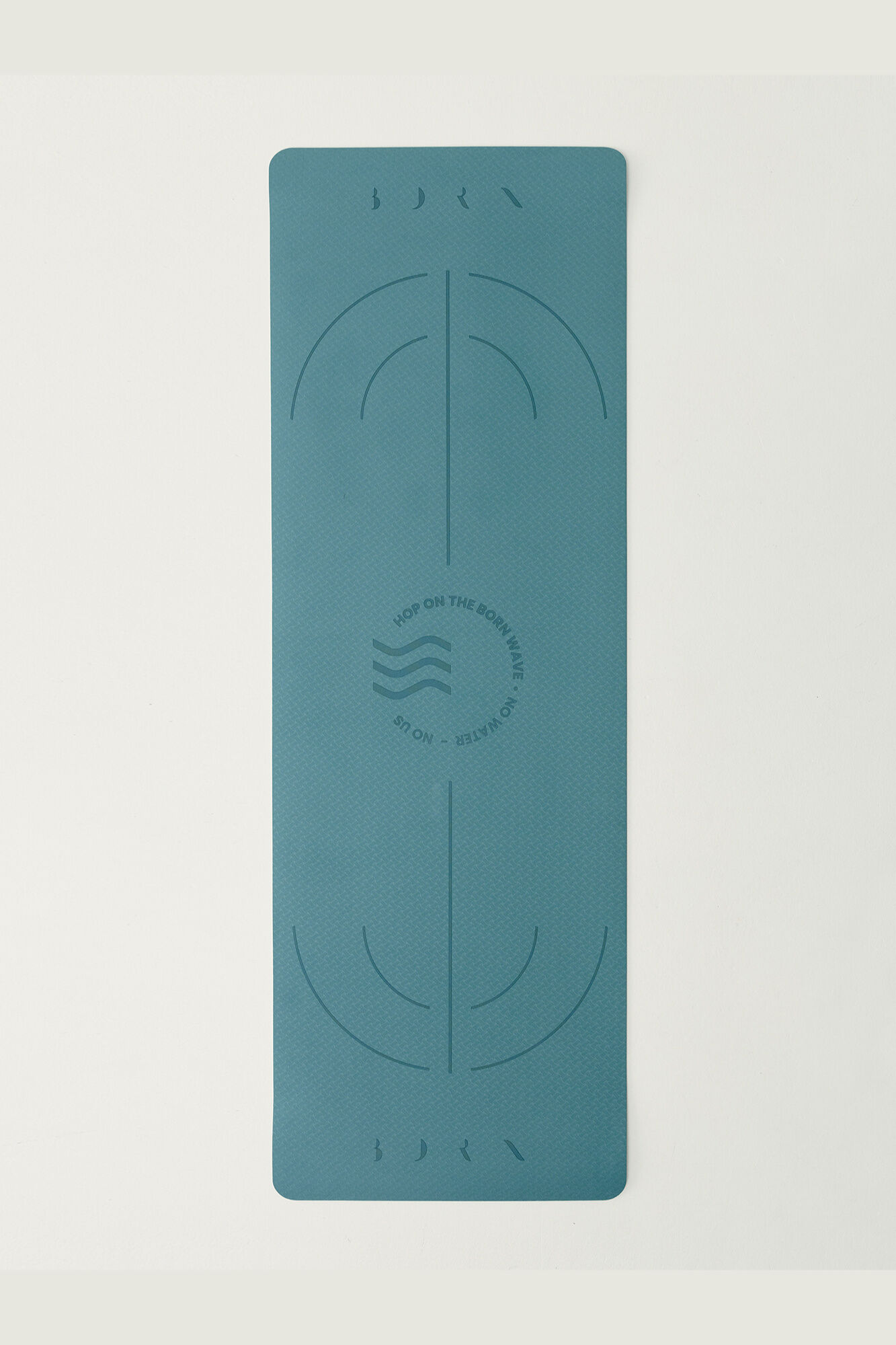 Born Living Yoga Tapete Mat Wave 6 mm verde