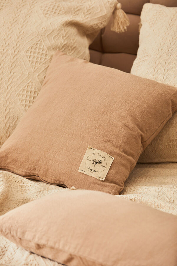 Calma House Capa de almofada Gavema 45x45 bege bege