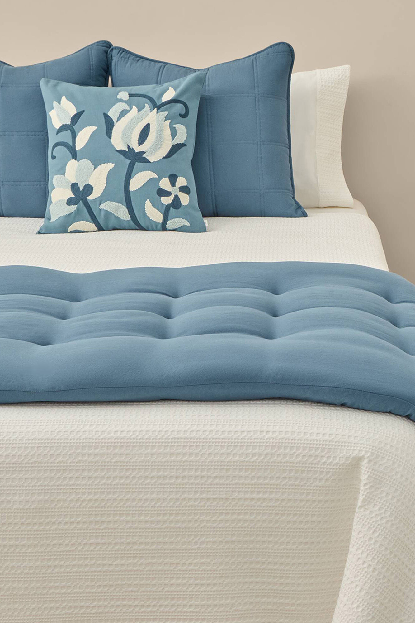 Textura Topper acolchoado xadrez