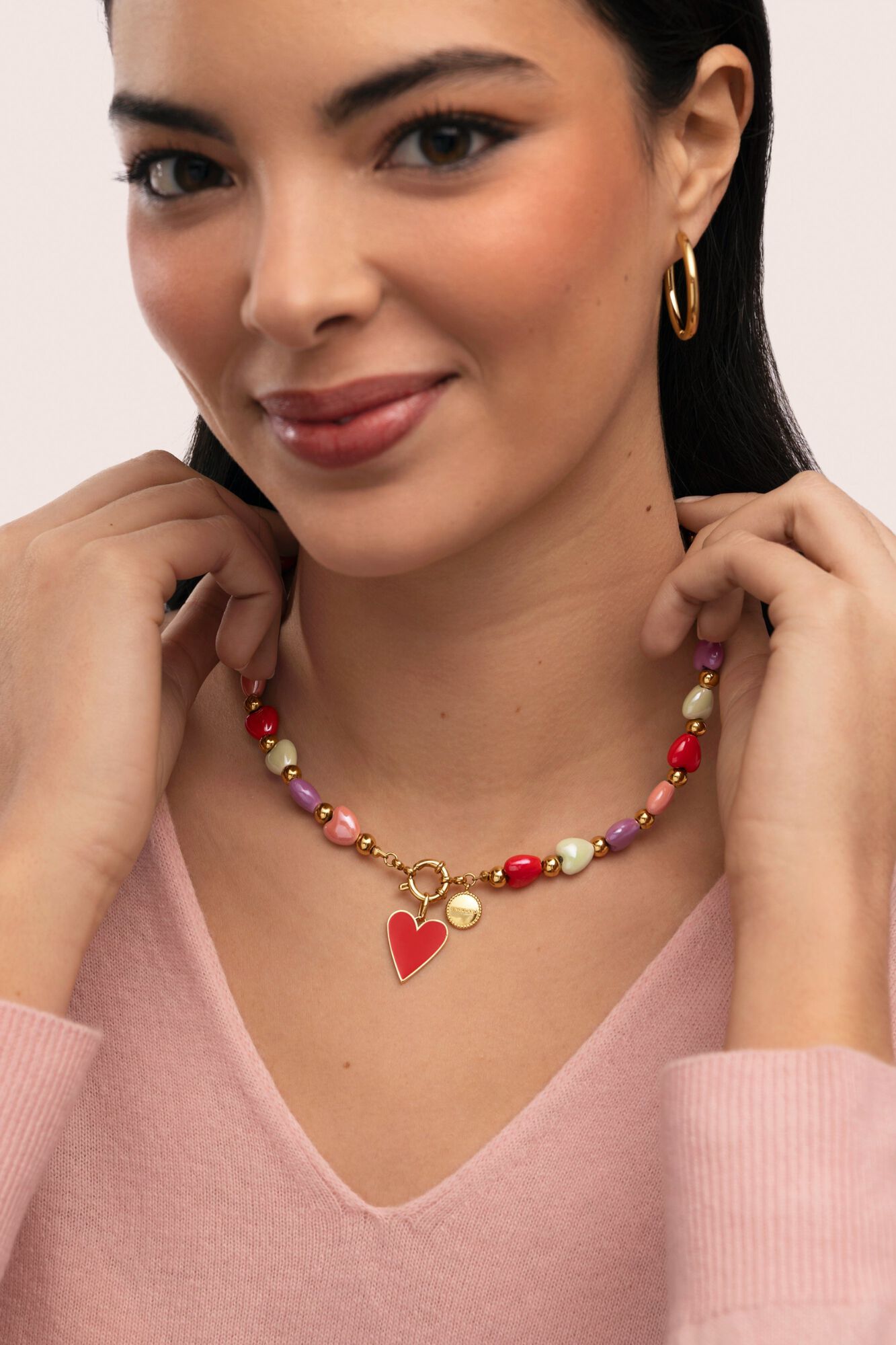 Singularu Collar l'Amour Paris Acero B.Oro 