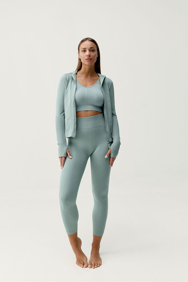 Born Living Yoga Jaqueta Sarvan Iceberg Verde bege