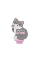 Mr. Wonderful 2026 desktop calendar with base - CAT-lendar printed