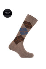 Punto Blanco Meias curtas de caxemira estampado