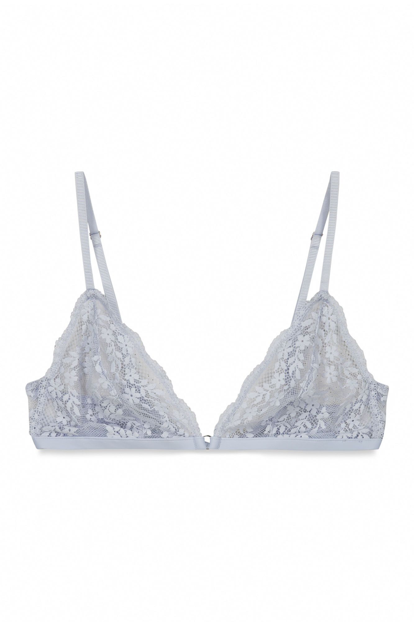 Women'secret Soutien triangular em renda azul NATURAL