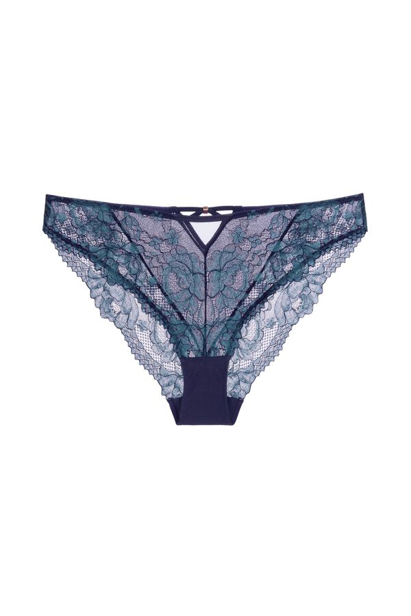 Dorina Cueca Brasileira em Renda Jemma azul