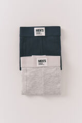 Women'secret Pacote com 2 boxers azuis lisos azul