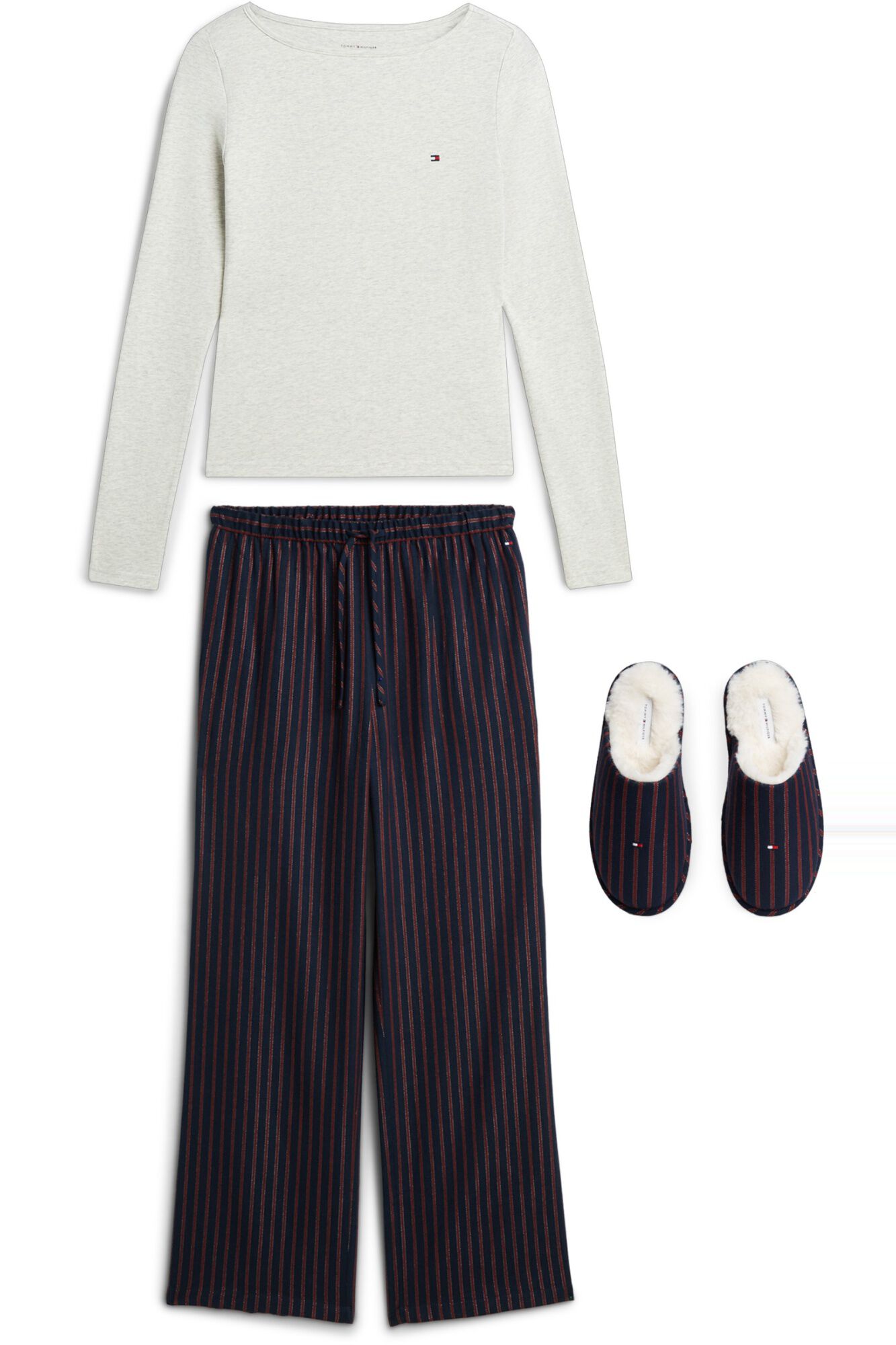 Tommy Hilfiger Conjunto de Pijama com Chinelos de Quarto
