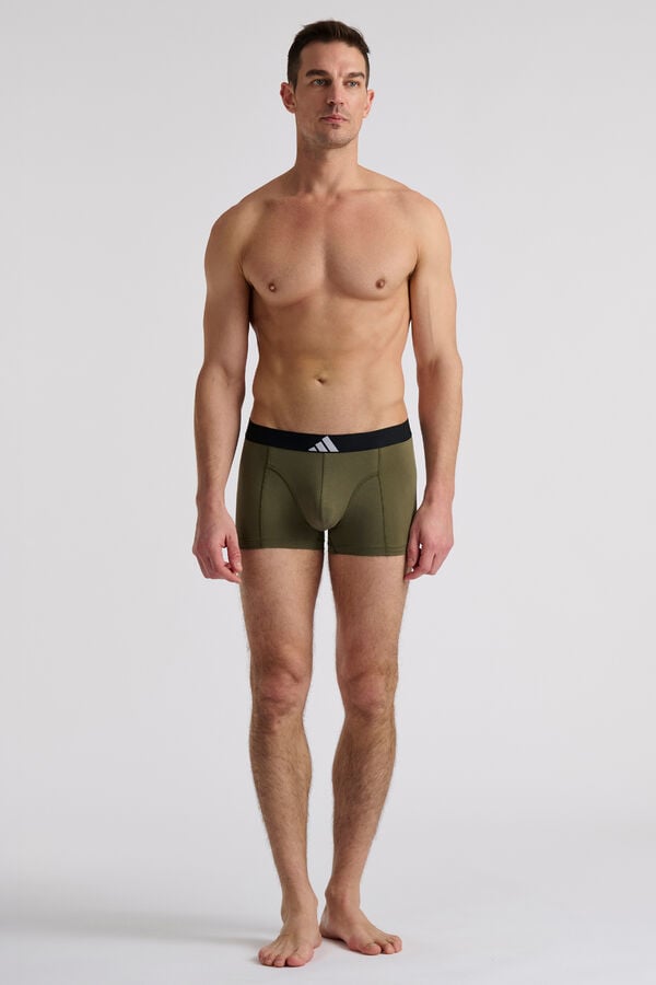 Adidas Pack 3 boxers com logo estampado