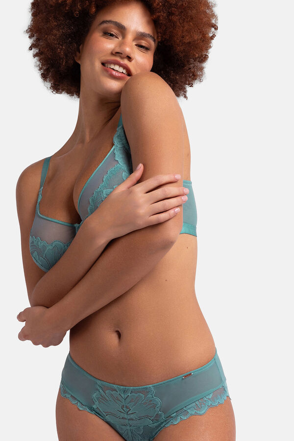 Dorina Sutiã com enchimento sem com aro verde