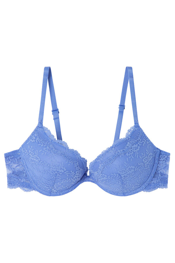 Women'secret GORGEOUS padded push up bra in blue padding blue