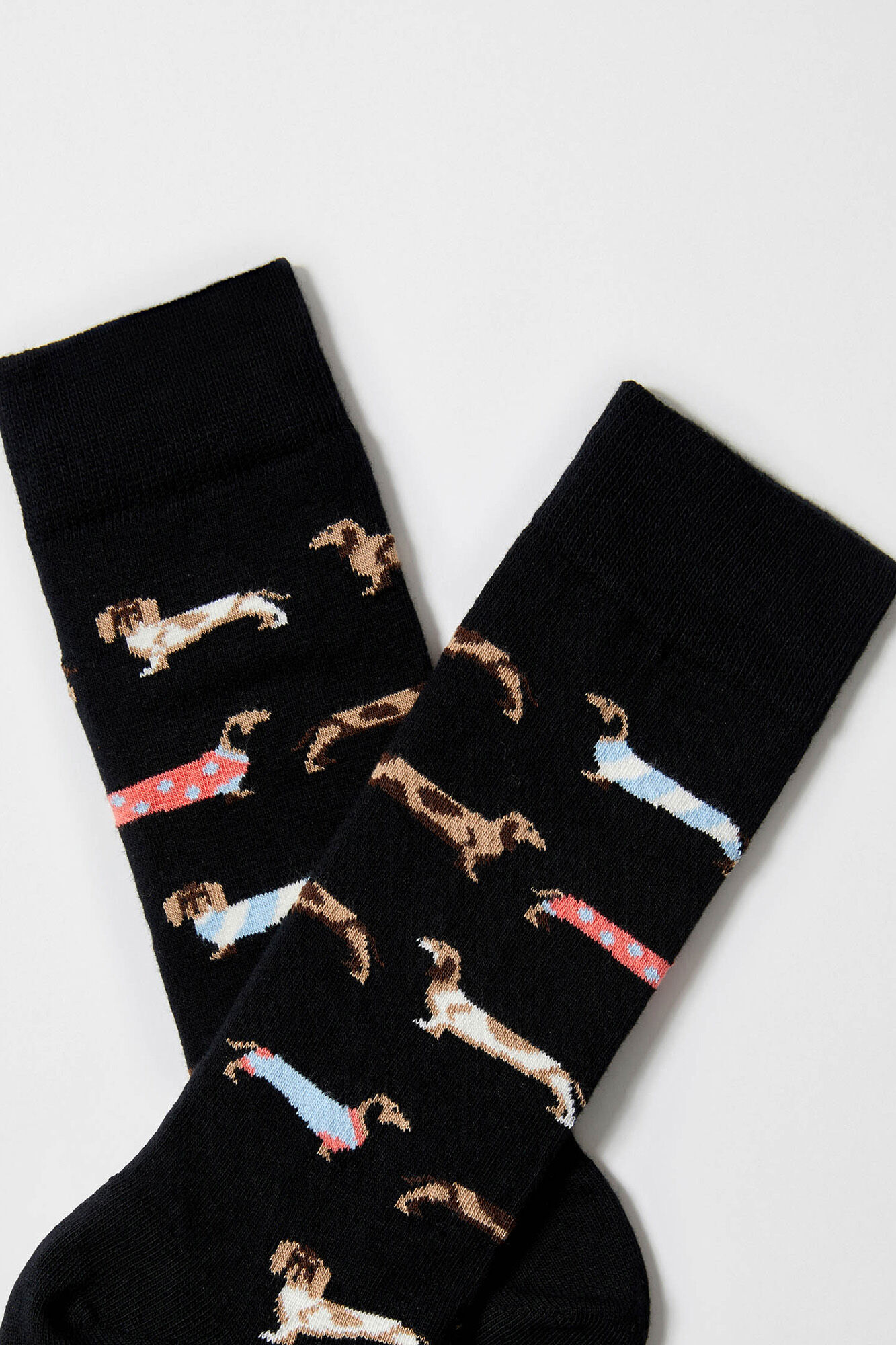 Besocks Calcetines altos Besocks de algod&oacute;n org&aacute;nico color negro