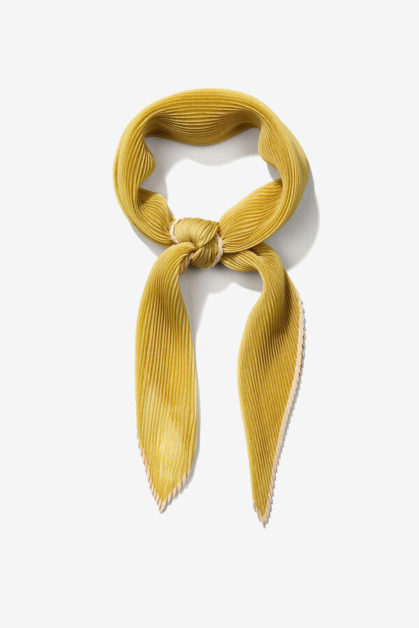 Vilanova Bandana Plisada Semitransparente verde