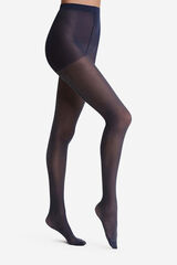 DIM Collant transparente com fios brilhantes 20 Deniers azul