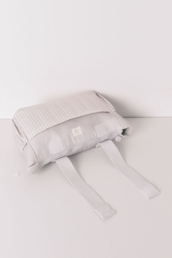 Women'secret Bolsa de nécessaire "maternity" média em xadrez cinza  cinzento